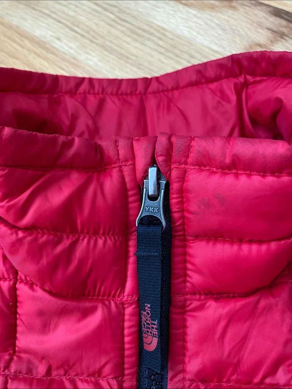 The North Face Kids Thermaball Red Quilted Puffer Jacket Size 14 & 16